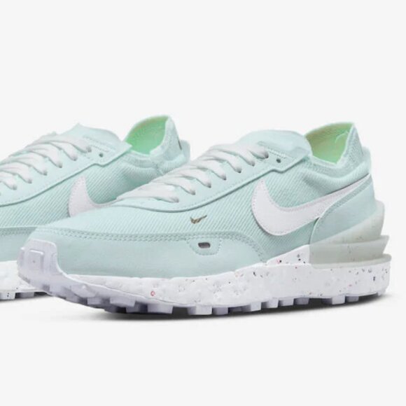 Nike Waffle One Crater Sneakers Size US 7 | New Without Box | Lime - Picture 1 of 10